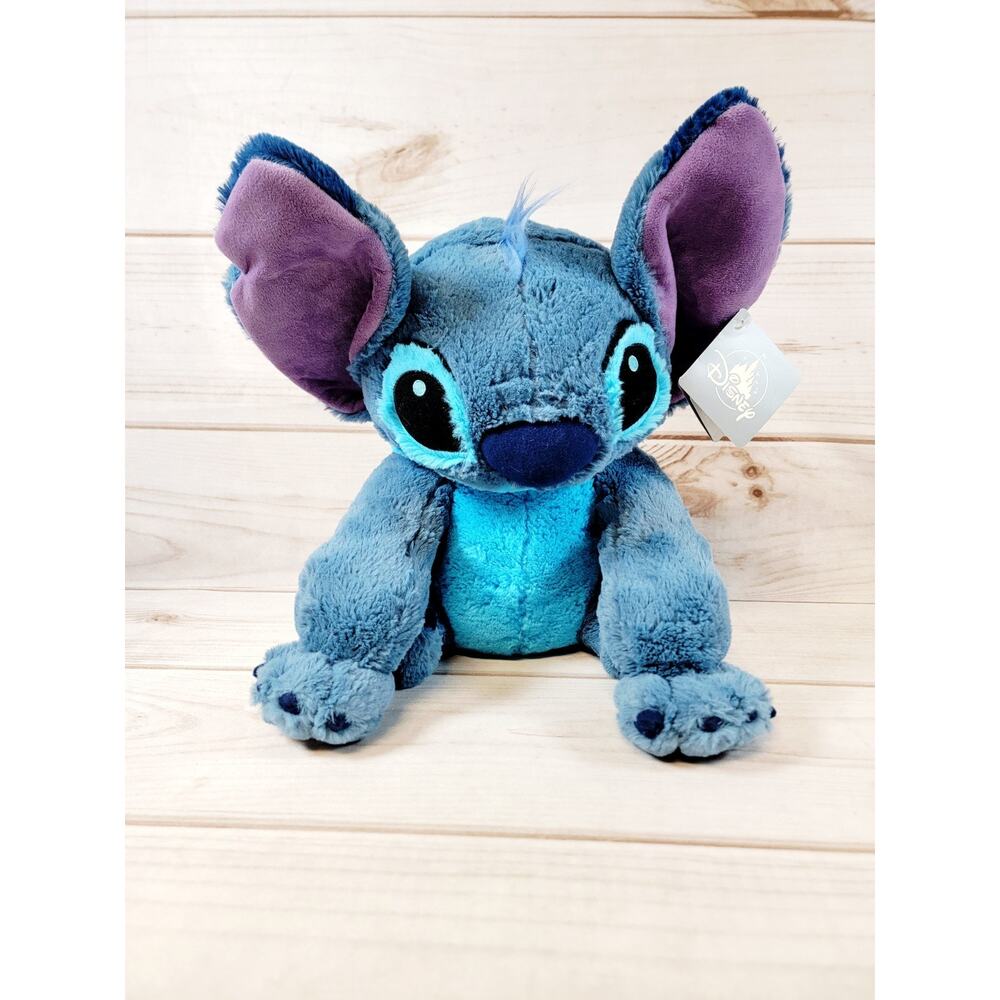 Disney Parks Lilo & Stitch Blue 14" Soft Stuffed Toy Plush Authentic W/ Tags